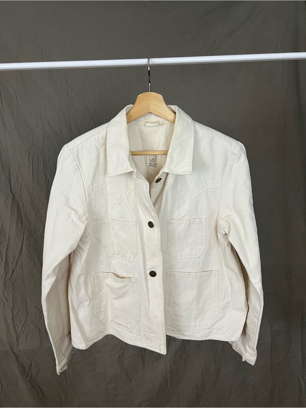 Lykke Wolf Cream Canvas Ranch Jacket